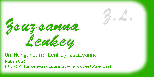 zsuzsanna lenkey business card